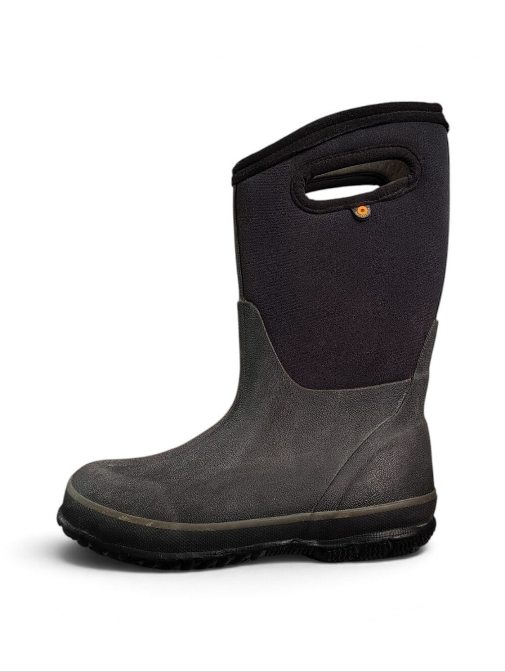 Bogs Kids Classic II Solid Pull On Waterproof Snow Boots Black Youth Size 2